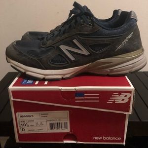 New Balance M990NV4 Running Shoe Navy 10.5